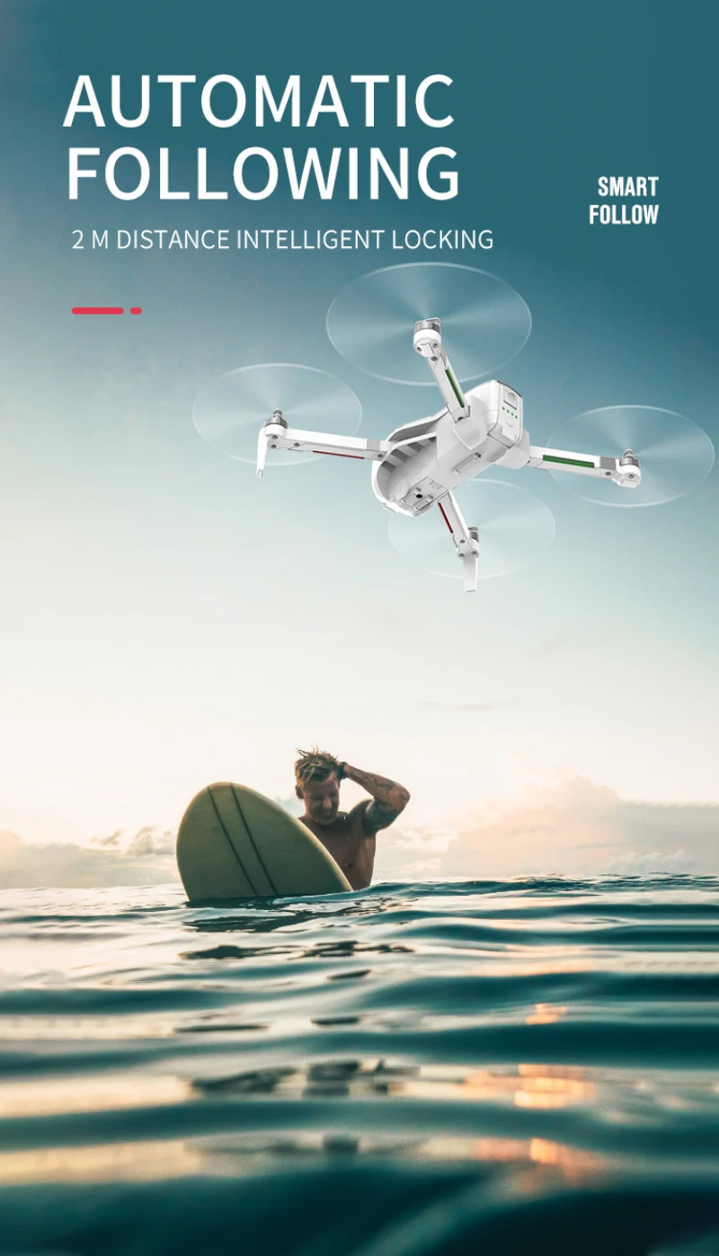 Профессиональный gps Auto Follow Me 5G wifi FPV Бесщеточный складной gps оптический поток двойного позиционирования 4K Ultra HD RC дроны
