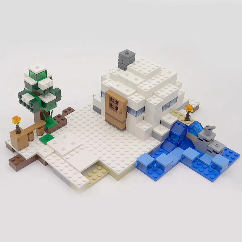 Модель Строительство комплекты совместимые с лего 21120 18018 мои мира MineCraft снег