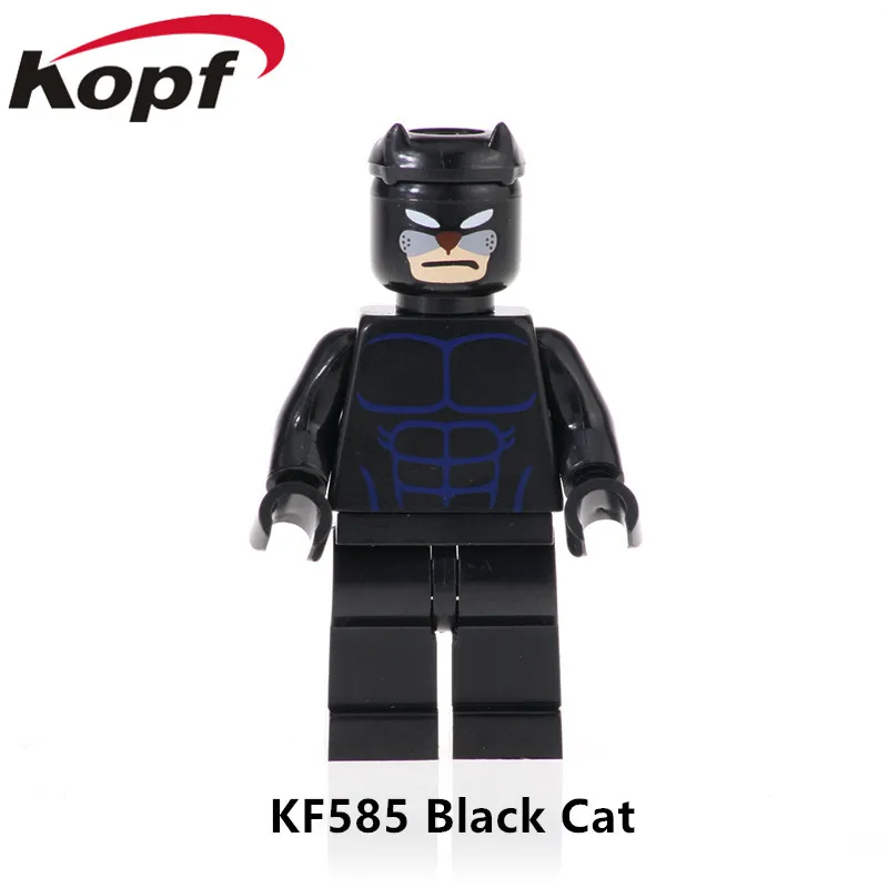 KF631 Одиночная распродажа, Супер герои, экшен, серия X-Man, кирпичи, джинсовые серые фигурки, здание, блокирует обучение, игрушки для детей, лучший подарок - Цвет: KF585 Without Box