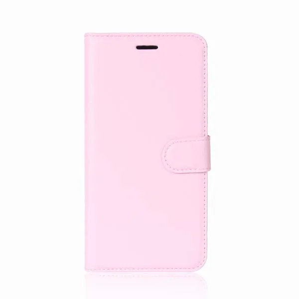Pink YINGHUI кожа личи ультра тонкий светильник вес кожаный чехол для телефона Для Doogee X60L - Цвет: Pink