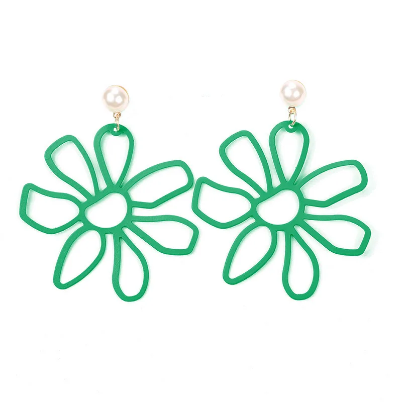 3*2018 новый сезон весна-лето горячие дамы ярких цветов цветок леди серьги