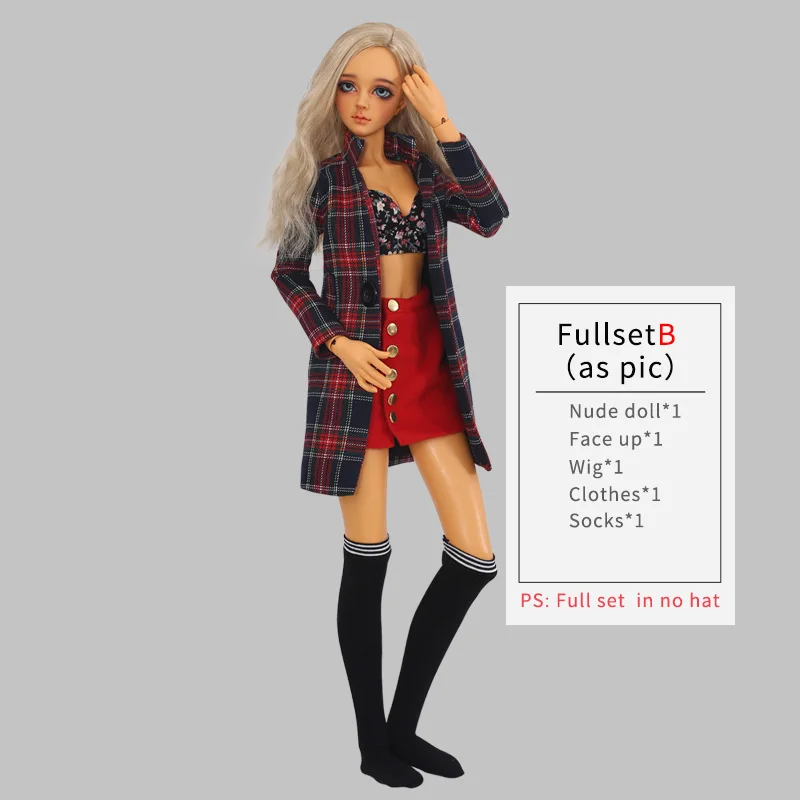 Fullset B as Pic Supia Lina BJD кукла 1/3 смолы игрушки для детей полный набор с кукольной одеждой ребенок подарок на день рождения детский наряд - Цвет: Fullset B as Pic