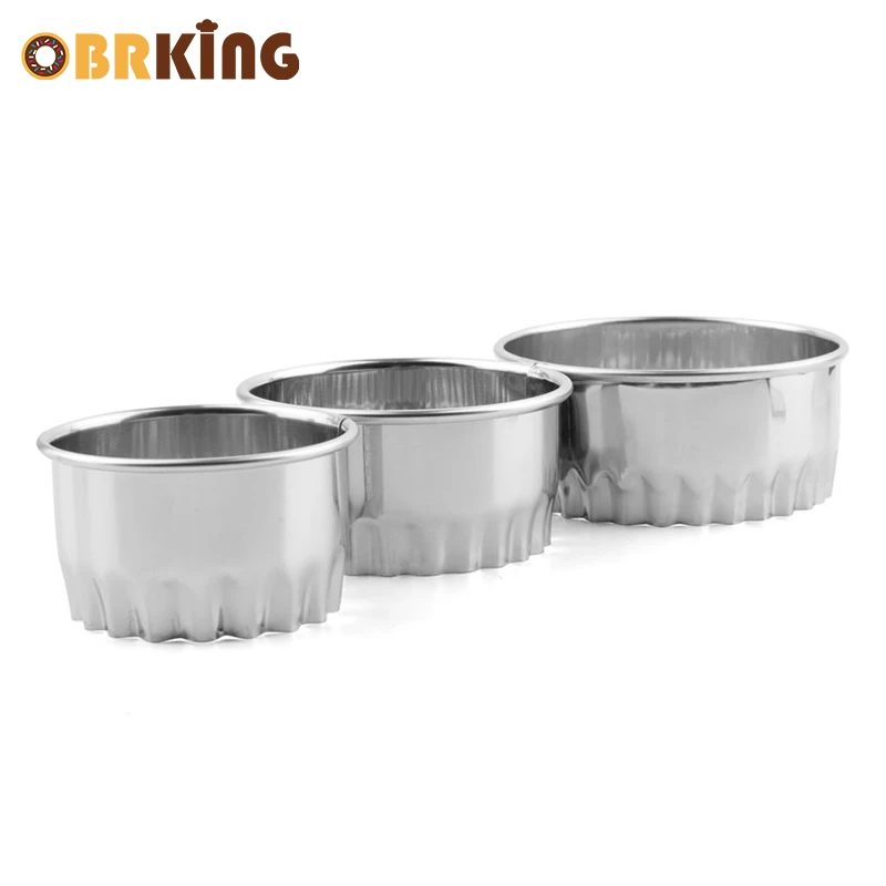 OBRKING 3 шт./компл. Нержавеющая Сталь Тесто прижимная формочка для приготовления