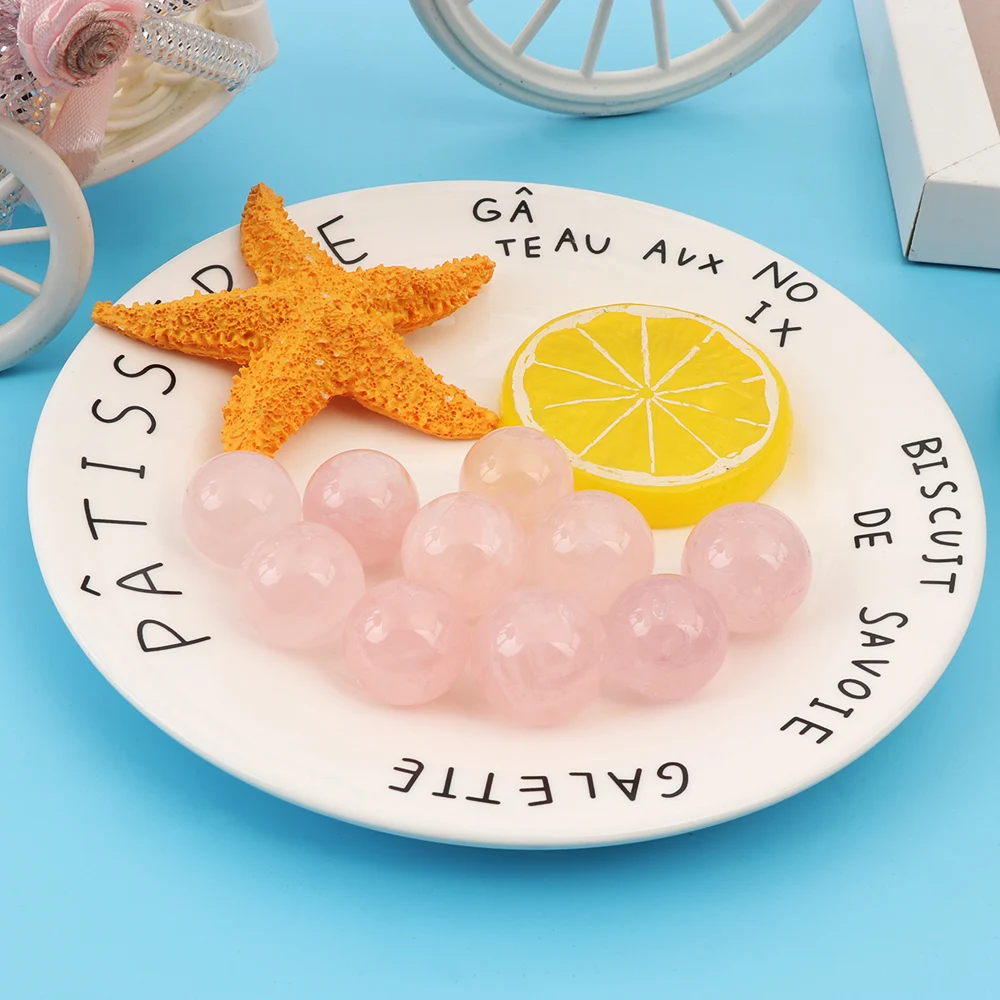 1 шт. DIY натуральный розовый аметист кварц Прозрачный камень сфера Кристалл флюорит шар Исцеление драгоценный камень домашний декор