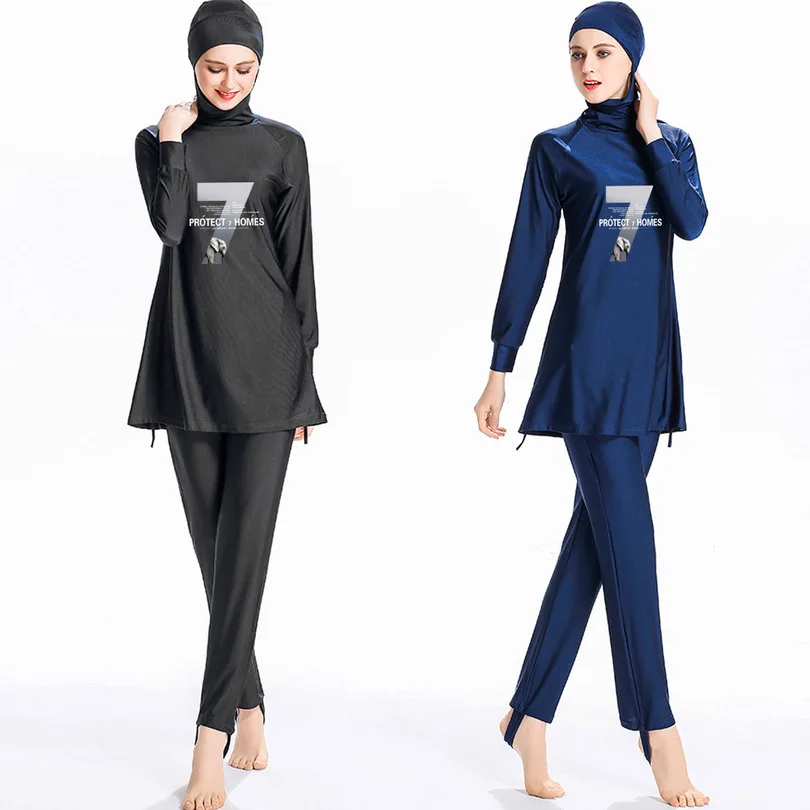 3 шт. женские длинные мусульманские купальники с полным покрытием Буркини