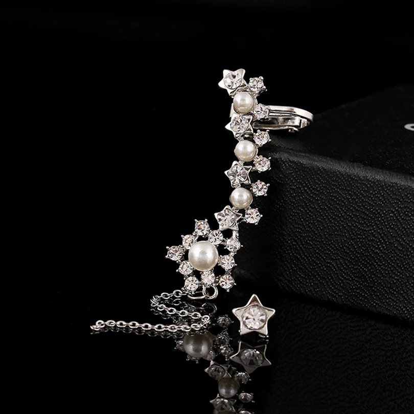 Женские серьги-гвоздики с имитацией жемчуга ZLDYOU белые длинной кисточкой и