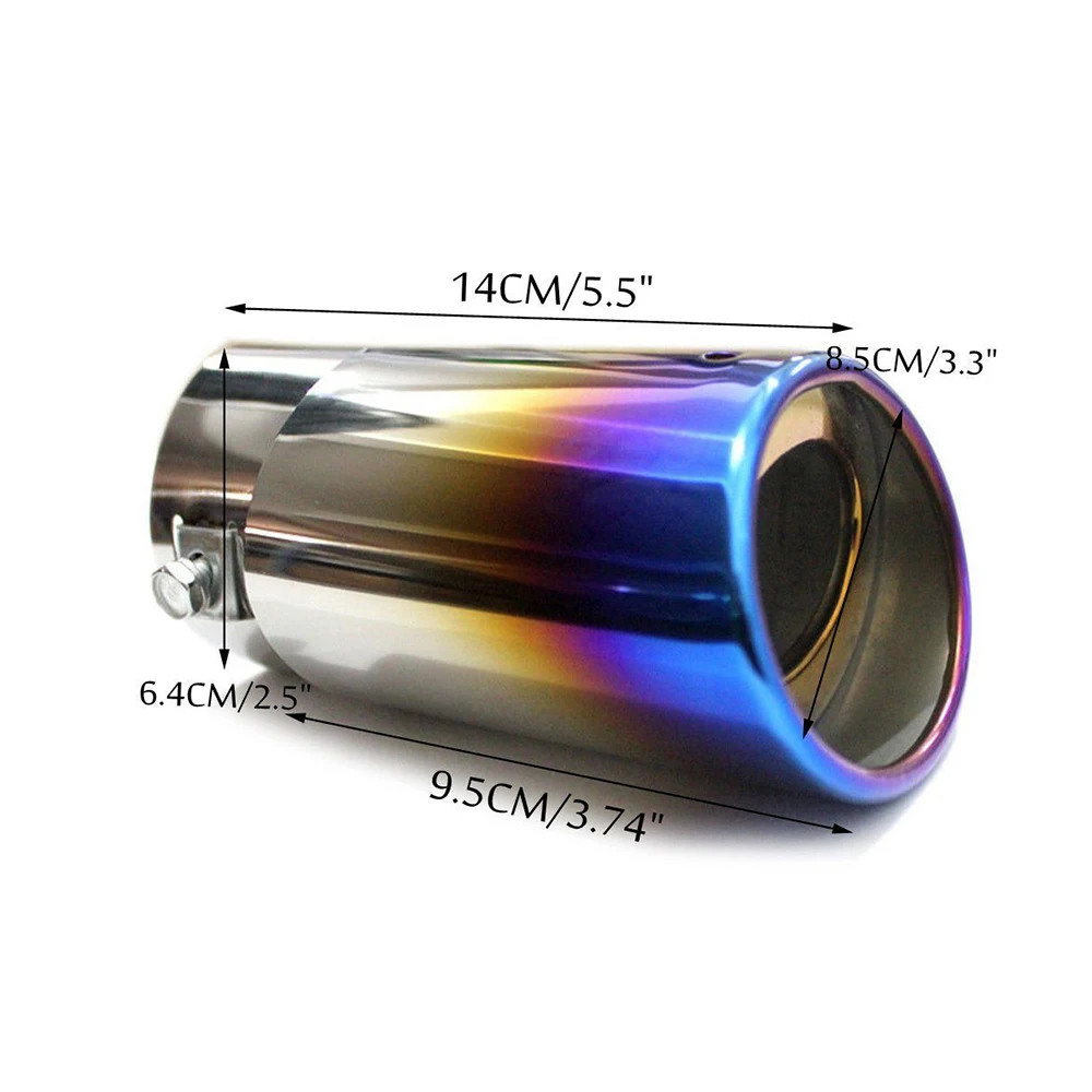 Аксессуары для стайлинга автомобиля 1 шт. прямая выхлопная труба из нержавеющей
