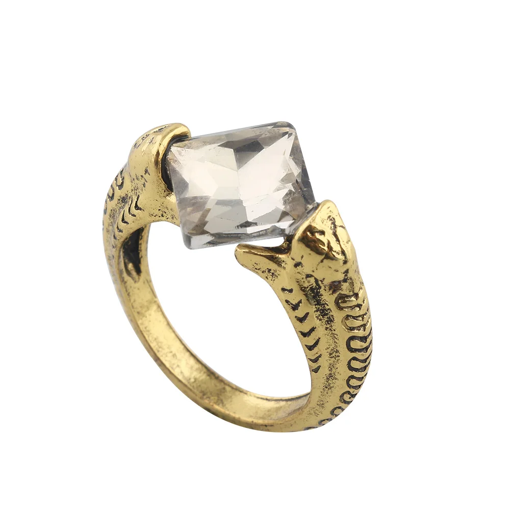 Лорд Волан де Морт Horcrux Ring Винтаж Дары смерти Дамблдора с украшением в виде