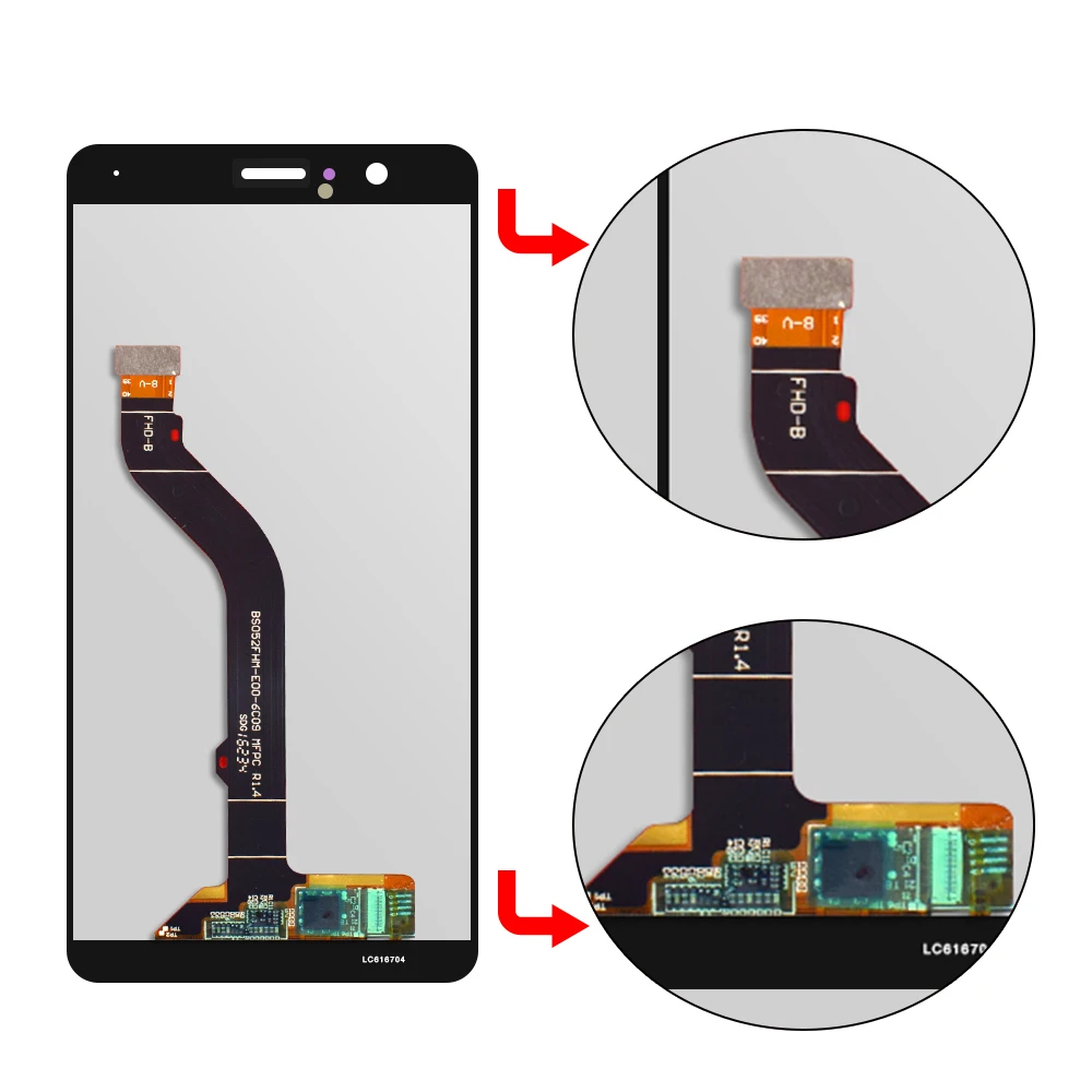 ЖК дисплей для Huawei P9 Lite LCD G9 VNS L21 L22 L23 кодирующий преобразователь сенсорного