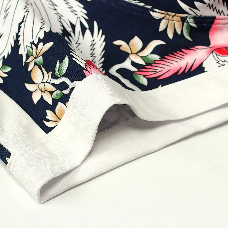 New Fashion Men's Boxer Personality Cotton Underwear Tide Corner Shorts Sexy Hombre | Мужская одежда