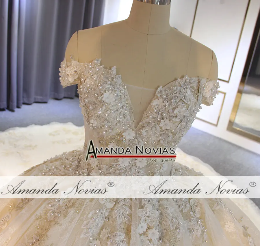Высококачественное роскошное Бальное Платье Amanda Novias свадебное платье на заказ