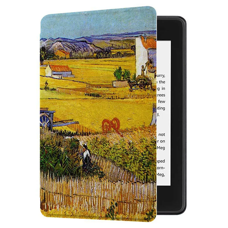 GAUGGER чехол на магните для Kindle Paperwhite 4 eReader(выпуск 10th Gen) с автоматическим выключением/пробуждением Ультратонкий чехол - Цвет: autumn harvest