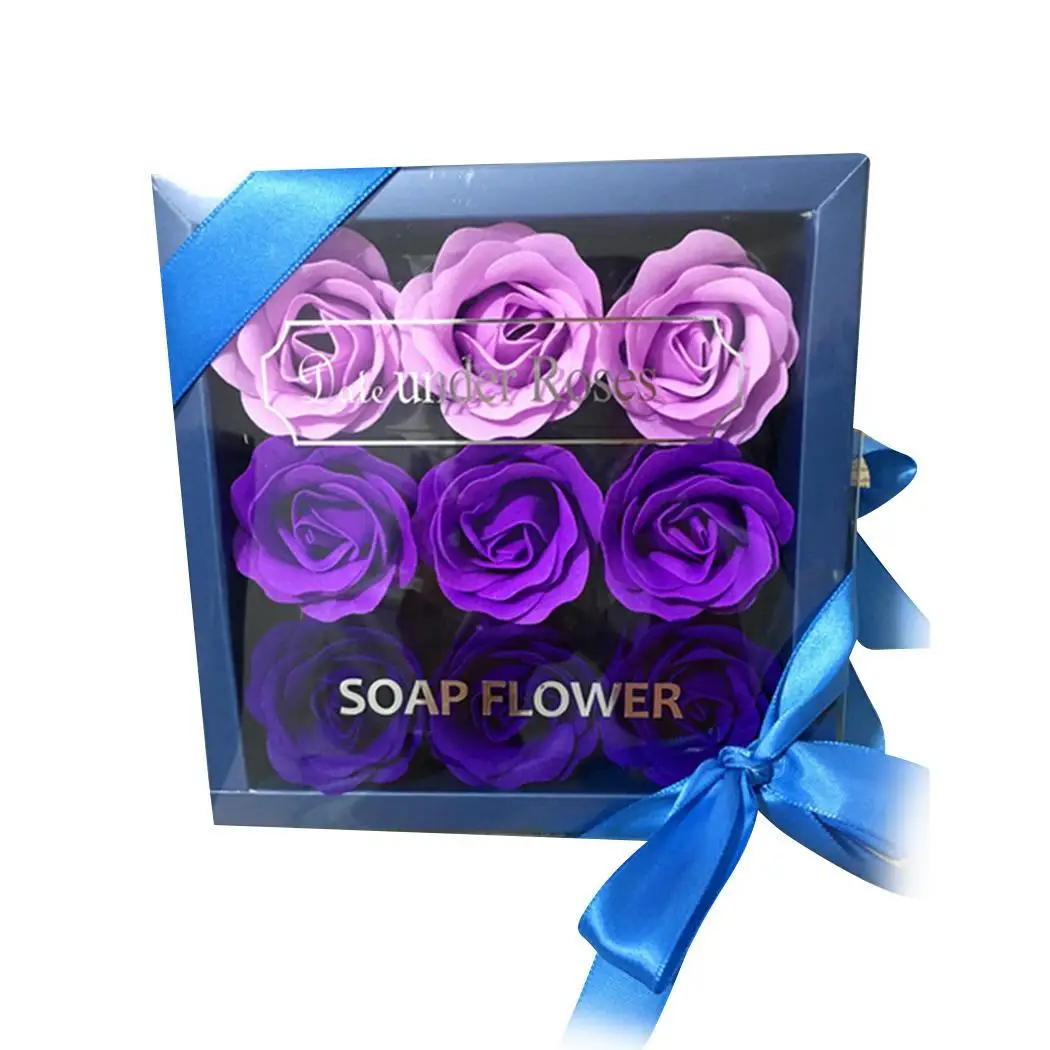 Новинка 9 шт. ароматическое мыло в форме лепестка сердца для ванны тела дня