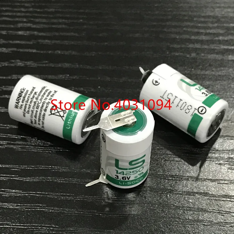 20 шт. LS 14250 LS14250 1/2 AA 1/2AA 3,6 В 1250 мАч ПЛК литиевая Батарея с контакты