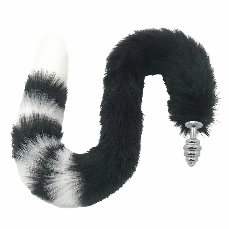 80cm Long Fox Tail Silicone Anal Plug Butt Sex Toys Plugs Cosplay Accessories Crawls Paws | Красота и здоровье