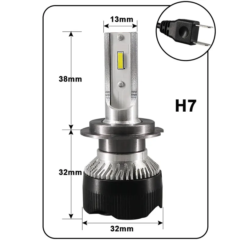 Мини светодиоды с чипом CSP H4 LED H7 огни автомобиля H1 9005 HB3 HB4 9006 H8 H11 Авто