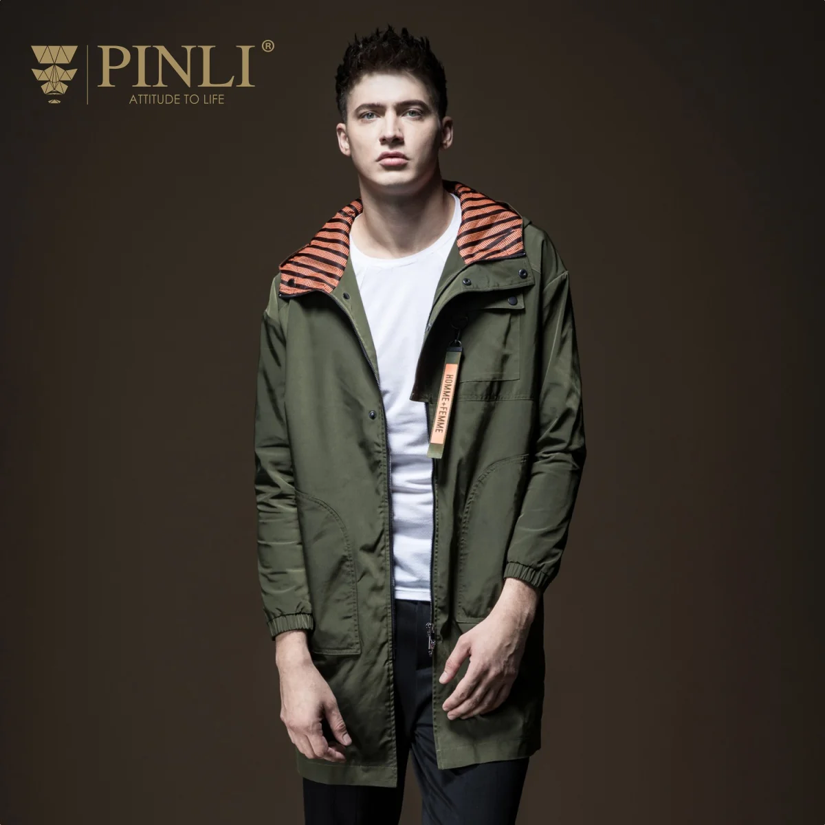 Мужское пальто ограниченная серия Pinli Pin Li 2018 новая стильная мужская одежда