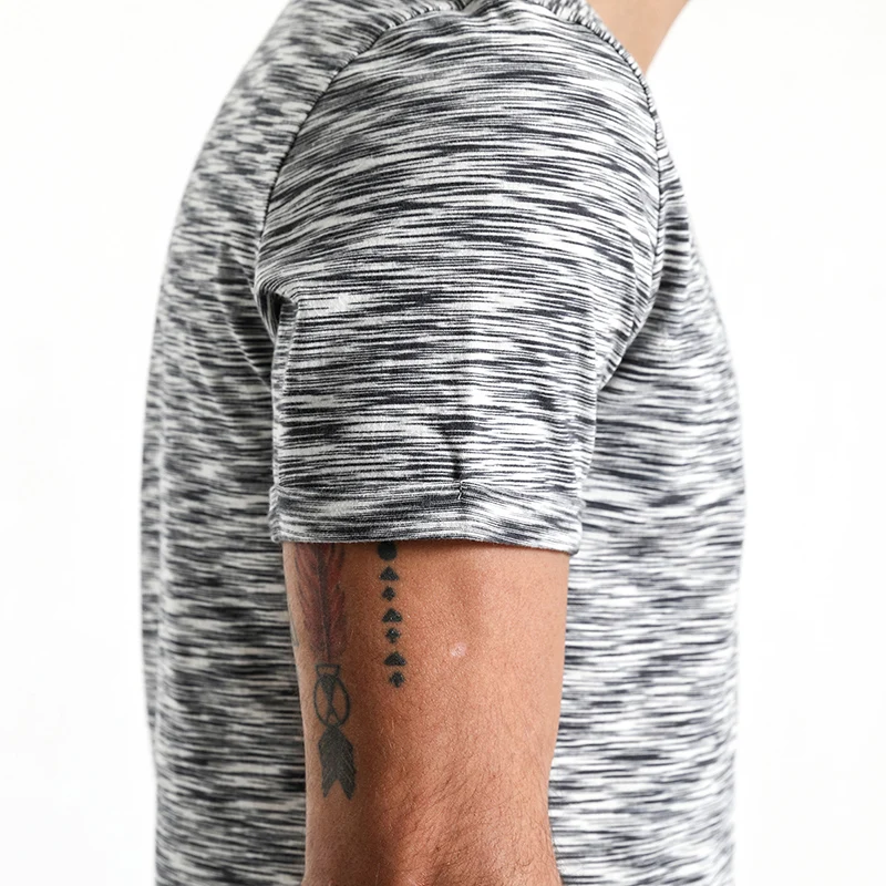 Мужская футболка с короткими рукавами SIMWOOD летняя Приталенная из хлопка принтом