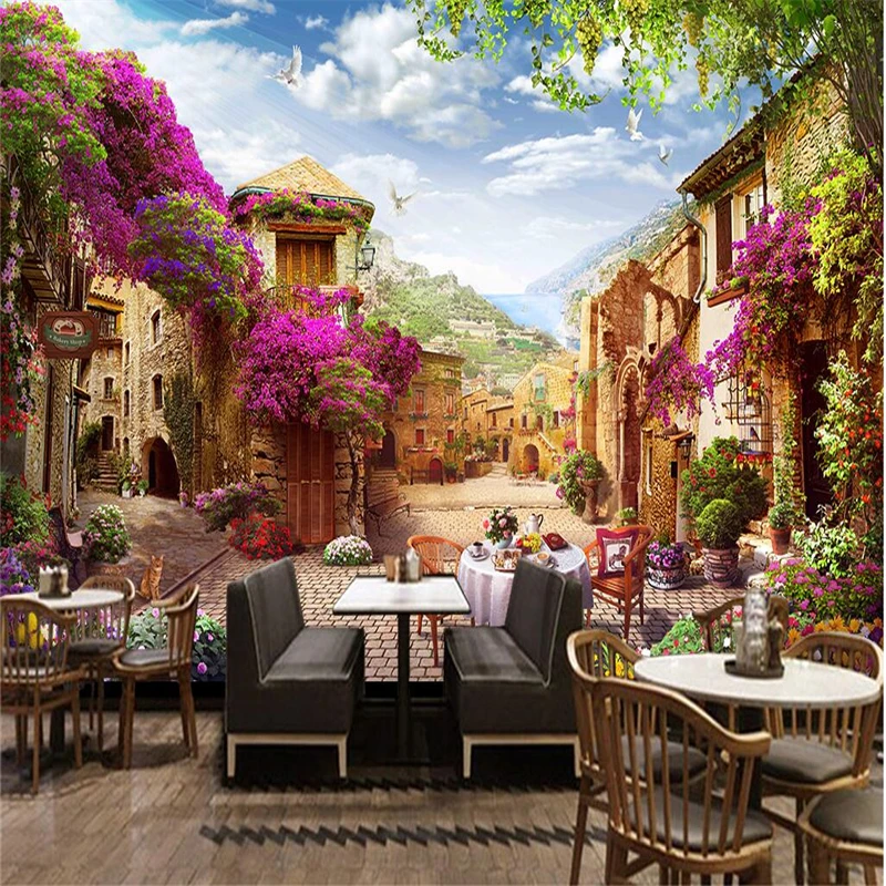 

beibehang Large wallpaper mural photo custom any size retro European style living room bedroom backdrop papel de parede