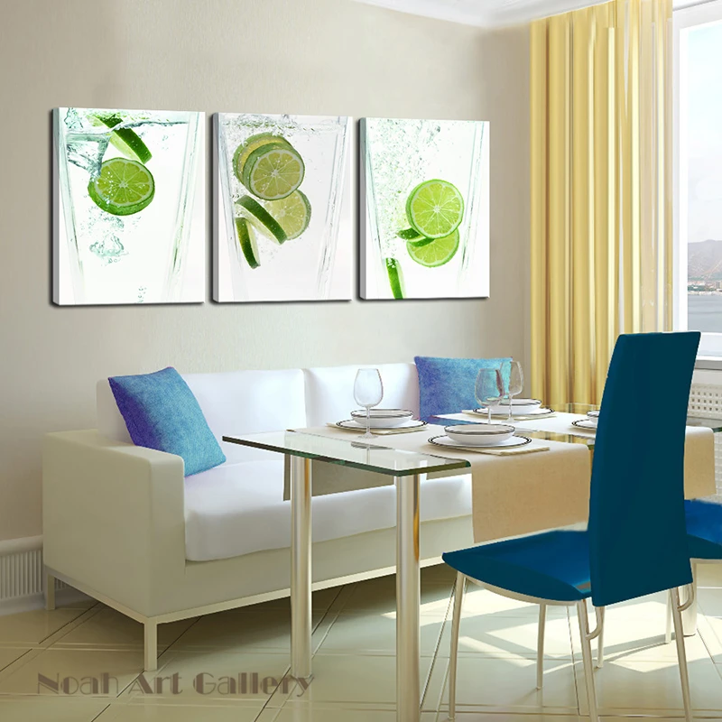 Картина-распылитель холст с принтом лимона в стекле абстрактный настенное