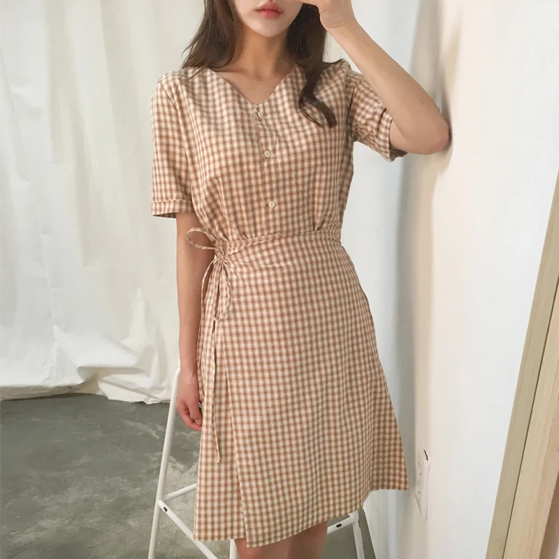 Темпераментные винтажные платья женские поддельные 2 шт дизайн Корея Япония