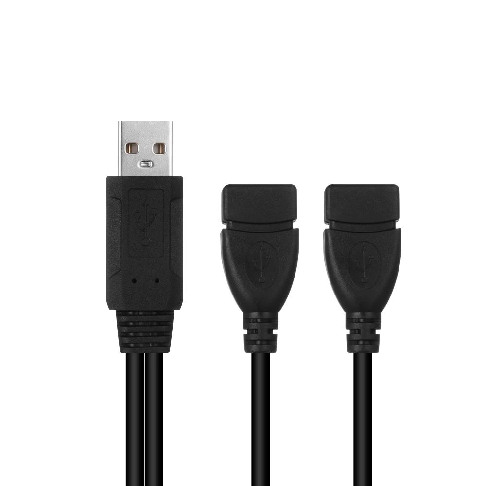 Переходник USB 2 0 A Male Dual Female Jack Y сплиттер концентратор практичный