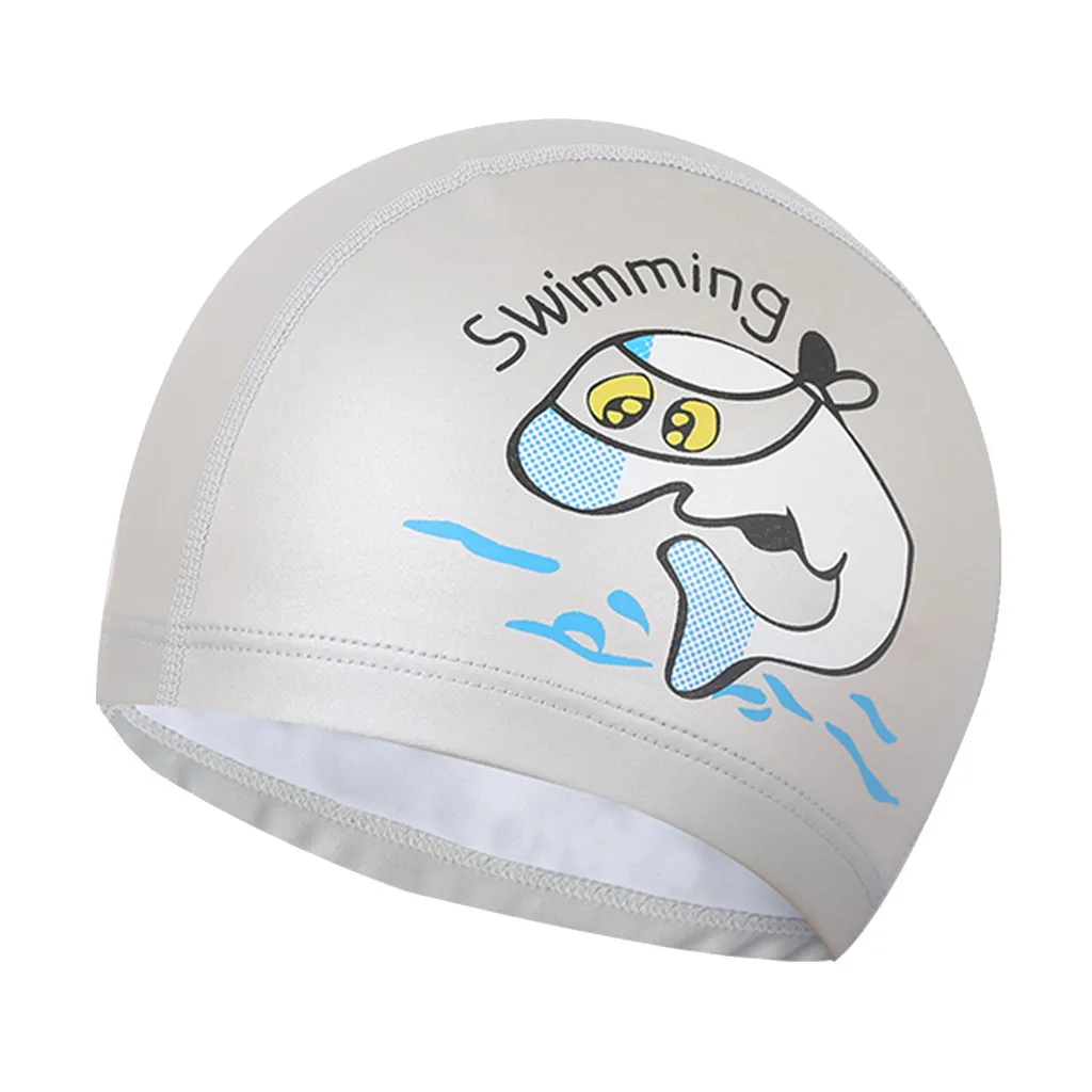 Детская водонепроницаемая шапочка для плавания с рисунком мальчиков и девочек