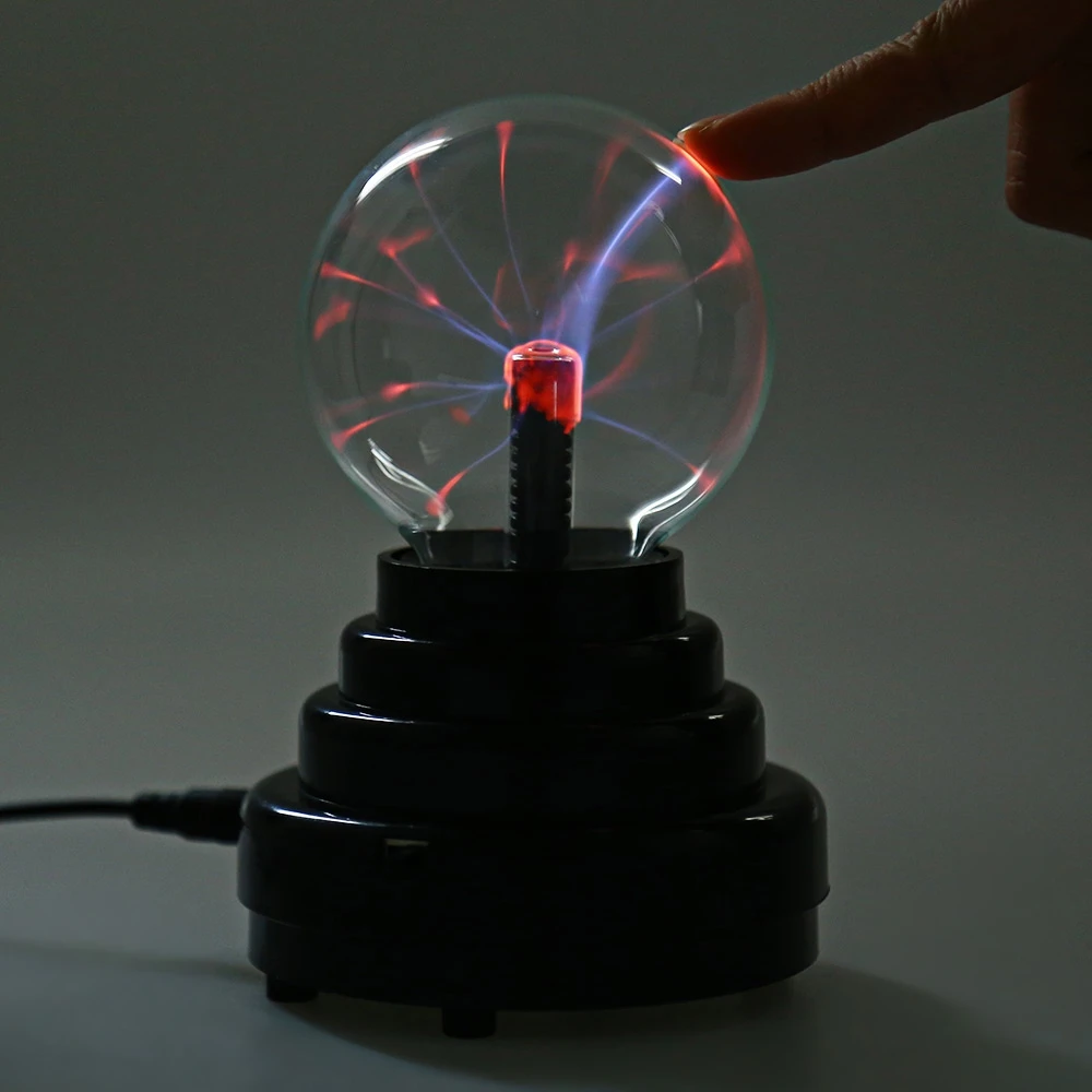 

3" USB led Plasma Ball Lamp Electrostatic Sphere Light Crystal Lamp Christmas Party Touch Sensitive Lights Magic Mood Nightlight