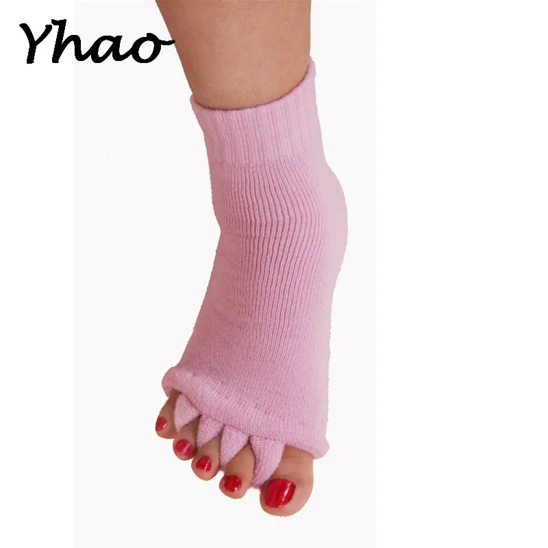 Yhao/новые женские массажные носки для пилатеса фитнеса открытые дышащие с