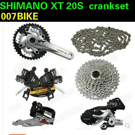 Deore XT M780 Groupset Group M785 20 скоростной комплект черный серебристый 40 28T 38 26T 170 шатун со