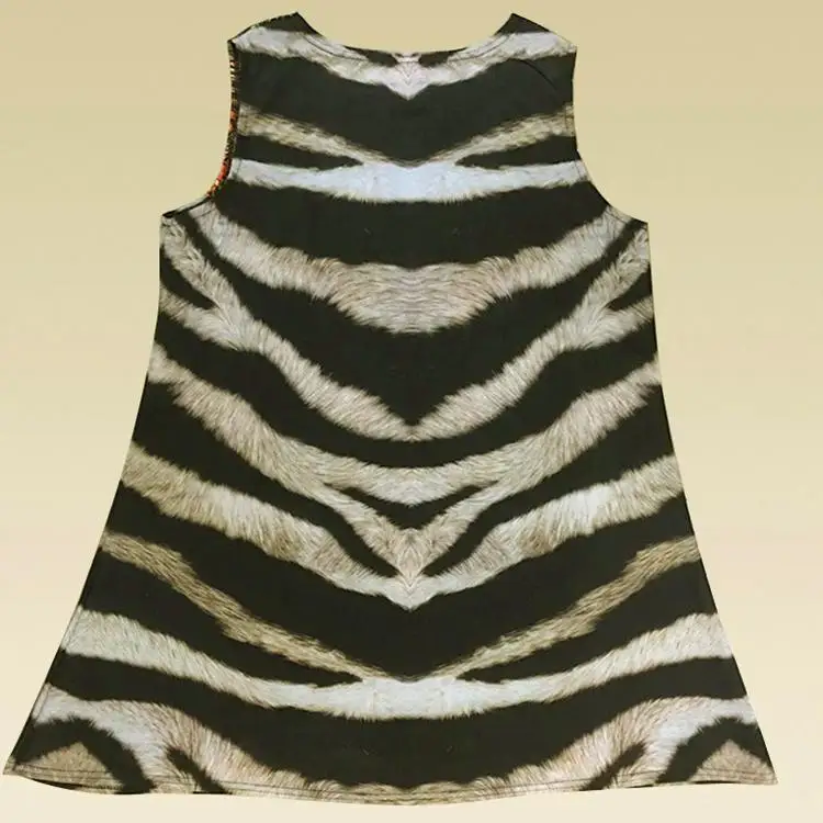 2018 весенние женские сексуальное платье без рукавов Повседневное мода цифровой