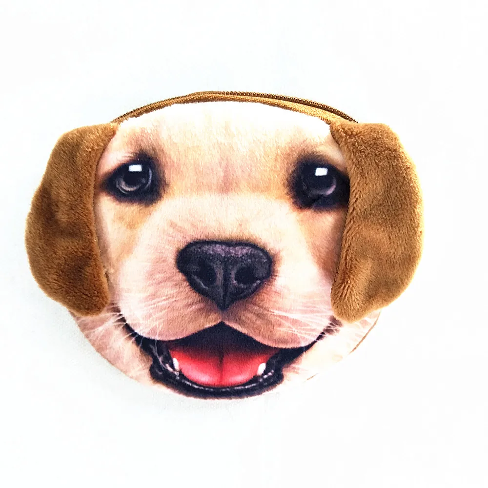 Футляр для монет женский овальный с 3D принтом животных|3d oval|kids coin pursecoin purse |