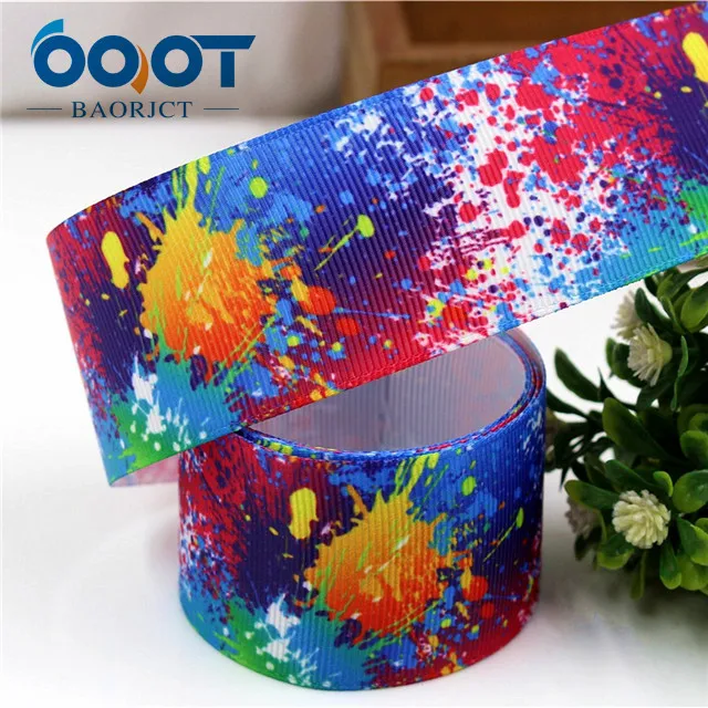 OOOT BAORJCT 177206, 38 мм, 10 ярдов/партия, Мультяшные ленты, Термотрансферная печать, свадебные аксессуары, сделай сам, материал ручной работы - Цвет: 1