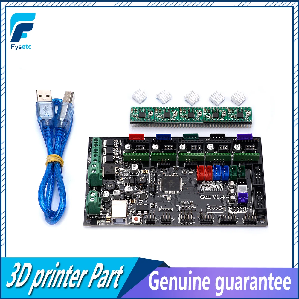 3D принтеры Управление Панель доска Gen V1.4 Integrated пандусы 1 4 и Mega 2560 платы с 5 шт. A4988