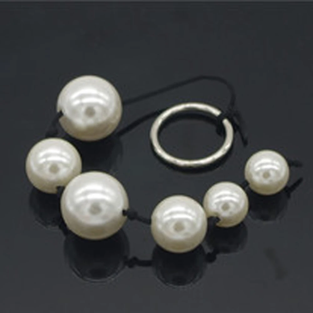 Товары для здравоохранения 6 Мини жемчуг Анальная пробка женский снижение Инь