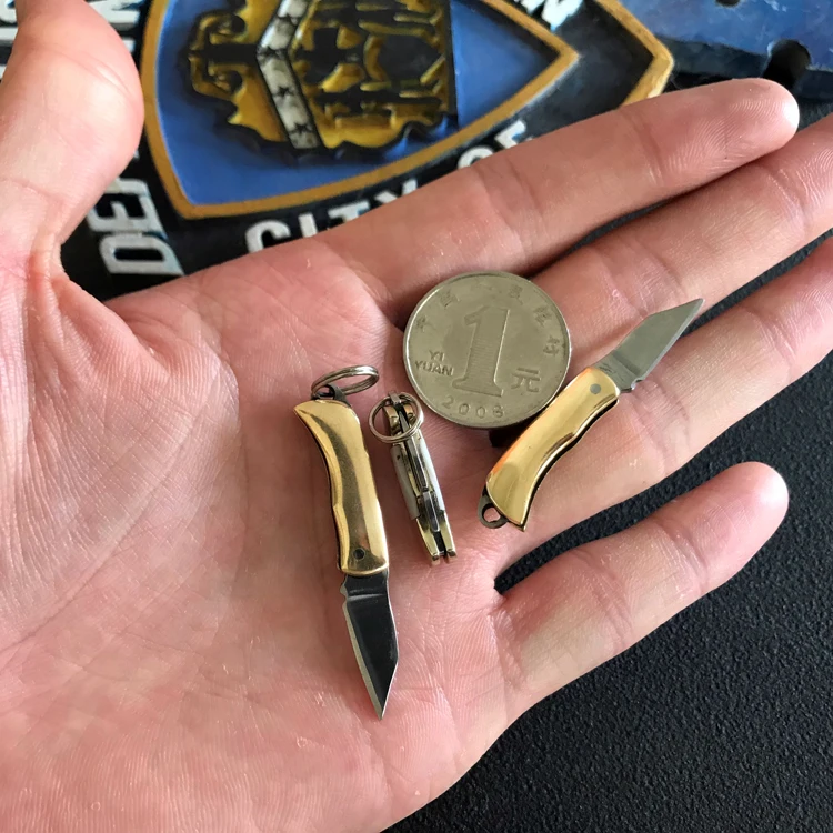 A62 EDC Мини латунный Графический крутой резак многофункциональный заблокированный EDC карманный инструмент открытая коробка многофункциональный ключ-Ссылка Инструмент
