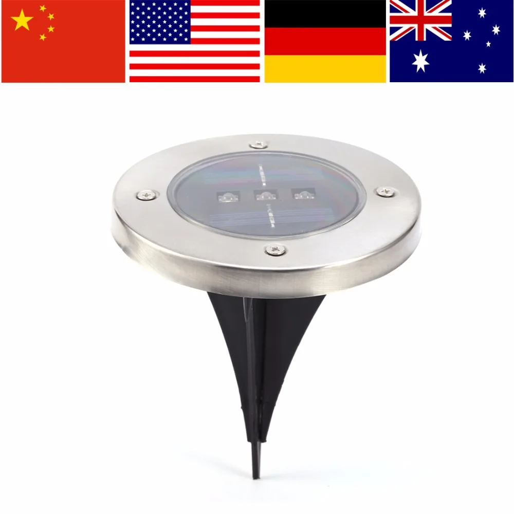 IP65 LED Солнечный свет сад солнечная лампа Открытый Путь Газон садовый напольный