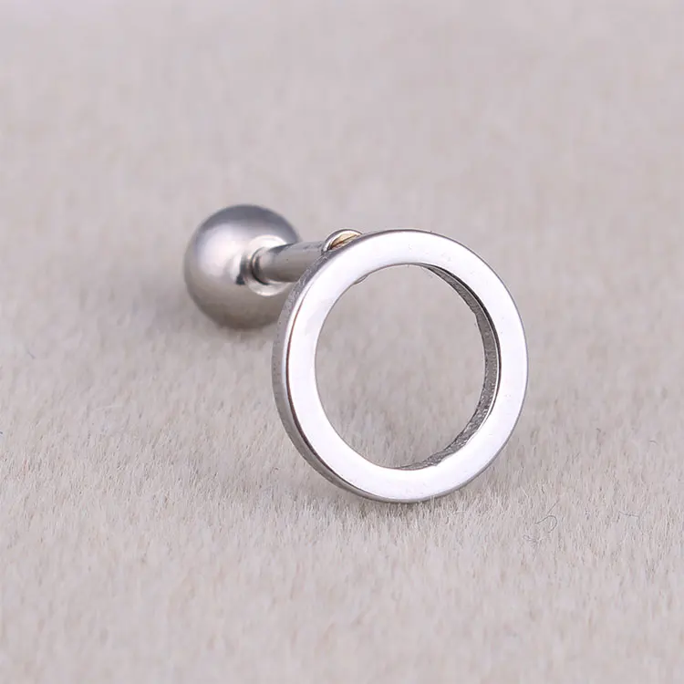 Серьги гвоздики геометрической формы из нержавеющей стали золотого и черного