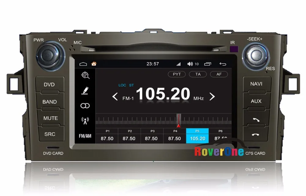 Для Toyota Auris 2008 2012 четырехъядерный Android 7 1 автомобильный DVD Радио Стерео Bluetooth