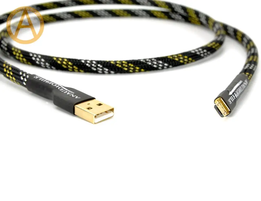 HIFI USB к Micro USB кабель для компьютера DAC мобильного телефона планшета usb тип A к Micro USB кабель передачи данных аудио, ручной работы
