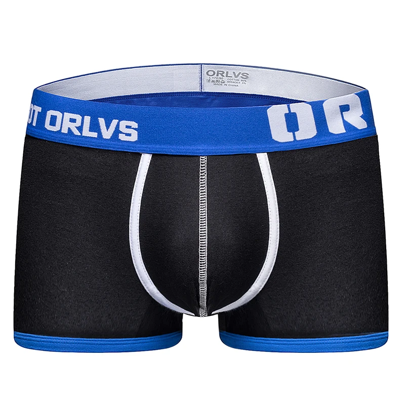 C мужское сексуальное нижнее белье боксеры мужские s трусы боксеры Cuecas Boxershorts мужские трусы боксеры мужские подарки OR150 - Цвет: Черный