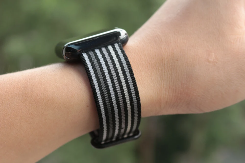Ремешок URVOI для apple watch series 5 4 3 2 1 тканый нейлоновый ремешок для iWatch pride edition с классической пряжкой