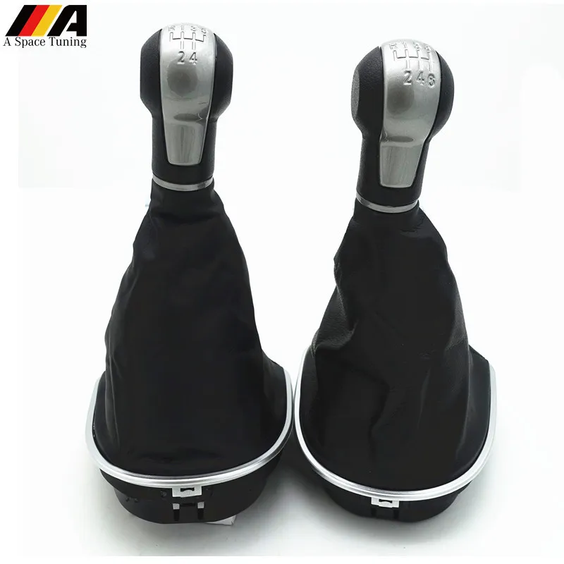 

5/6 Speed Manual Car Gear Shift Knob Shifter Lever Stick Pen Gaiter Boot Cover Case for Seat Altea Leon II Toledo III 2004-2012