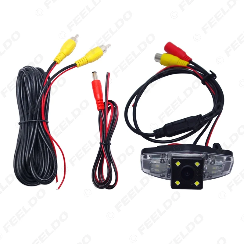 FEELDO 1Pc Car Rear View Camera With LED For Honda Accord/Pilot/Civic/Odyssey Reversing Backup #FD-1015 | Автомобили и мотоциклы