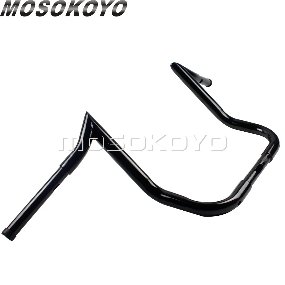 Глянцевый черный 12 &quotRise 37&quot Wide 37 &quotлетучая мышь обтекатель Руль Кафе Гонщик