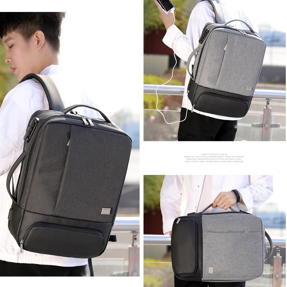 Дорожный рюкзак с защитой от кражи для мужчин мужской ноутбука рюкзаки деловых и