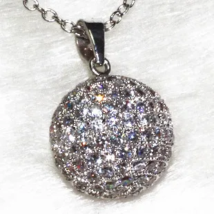 ALW полный Циркон шариковые Подвески с necklace ем s для женщин Благородный кулон вечерние Женское Ожерелье Модные ювелирные изделия