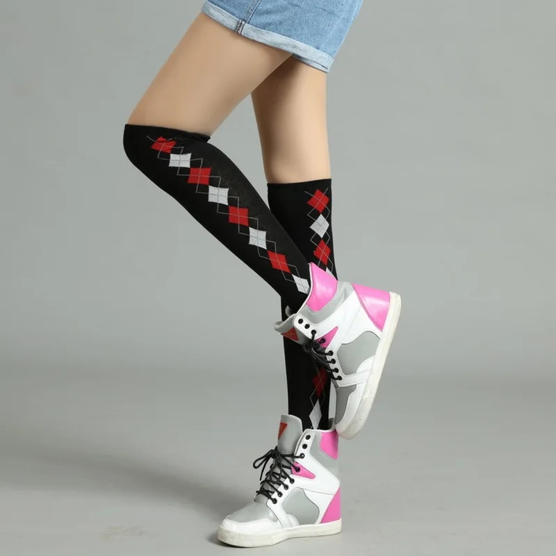 Сексуальные повседневные женские цветные Классические чулки с бриллиантами