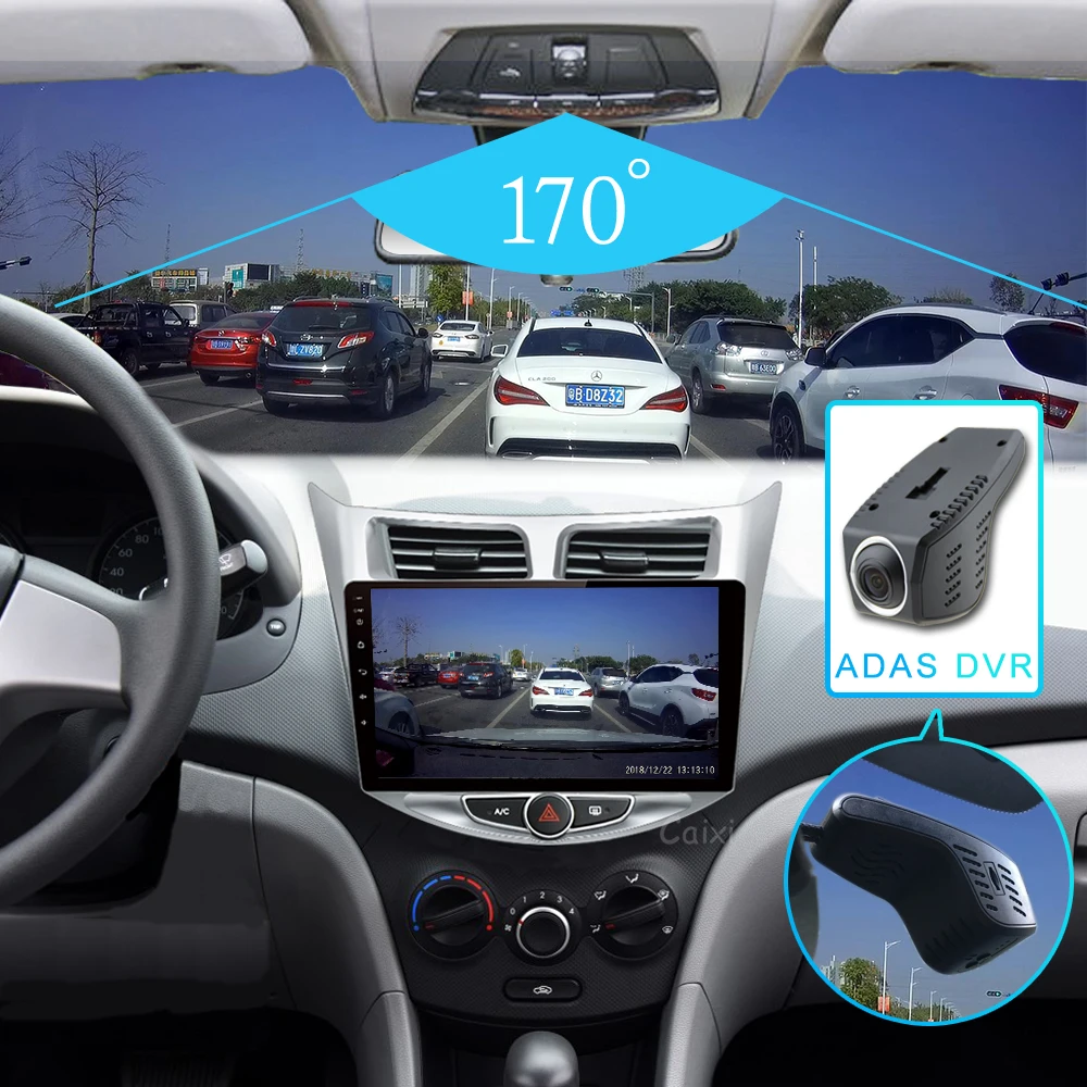 CAIXI 2 din Android 8,1 Автомагнитола для hyundai Solaris Verna 2011 2012 2013- gps навигация автомобильный мультимедийный слой