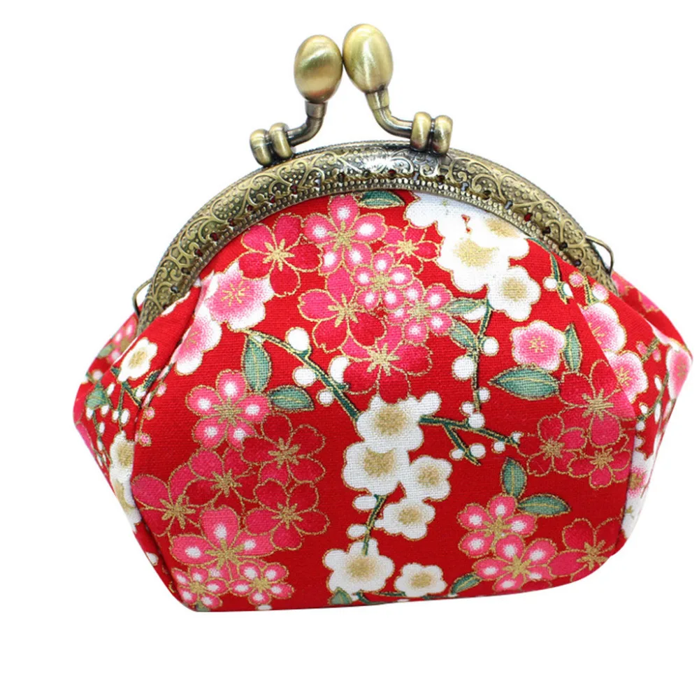Aelicy Women Short Printing Flower Snacks Coin Purse Holders Wallet Bag Leather Credit Id Card Holder Key Handbag | Багаж и сумки